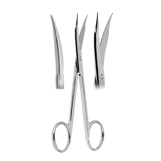 Fig. 2 GoldMan-Fox cm 13 Curved, one Blade serrated Fig. 2 GoldMan-Fox cm 13 Curved, one Blade serrated